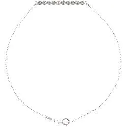 14K Gold 1/8 CTW Diamond Bar Bracelet