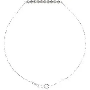 14K Gold 1/8 CTW Diamond Bar Bracelet