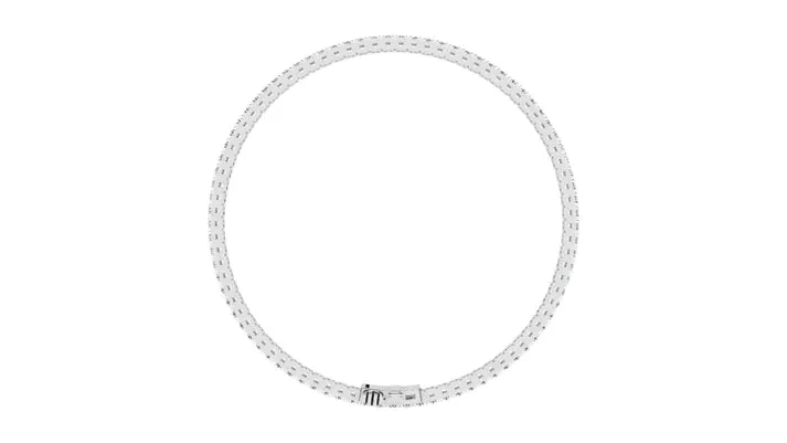 14K White Gold Lab-Grown Diamond 7" Tennis Bracelet