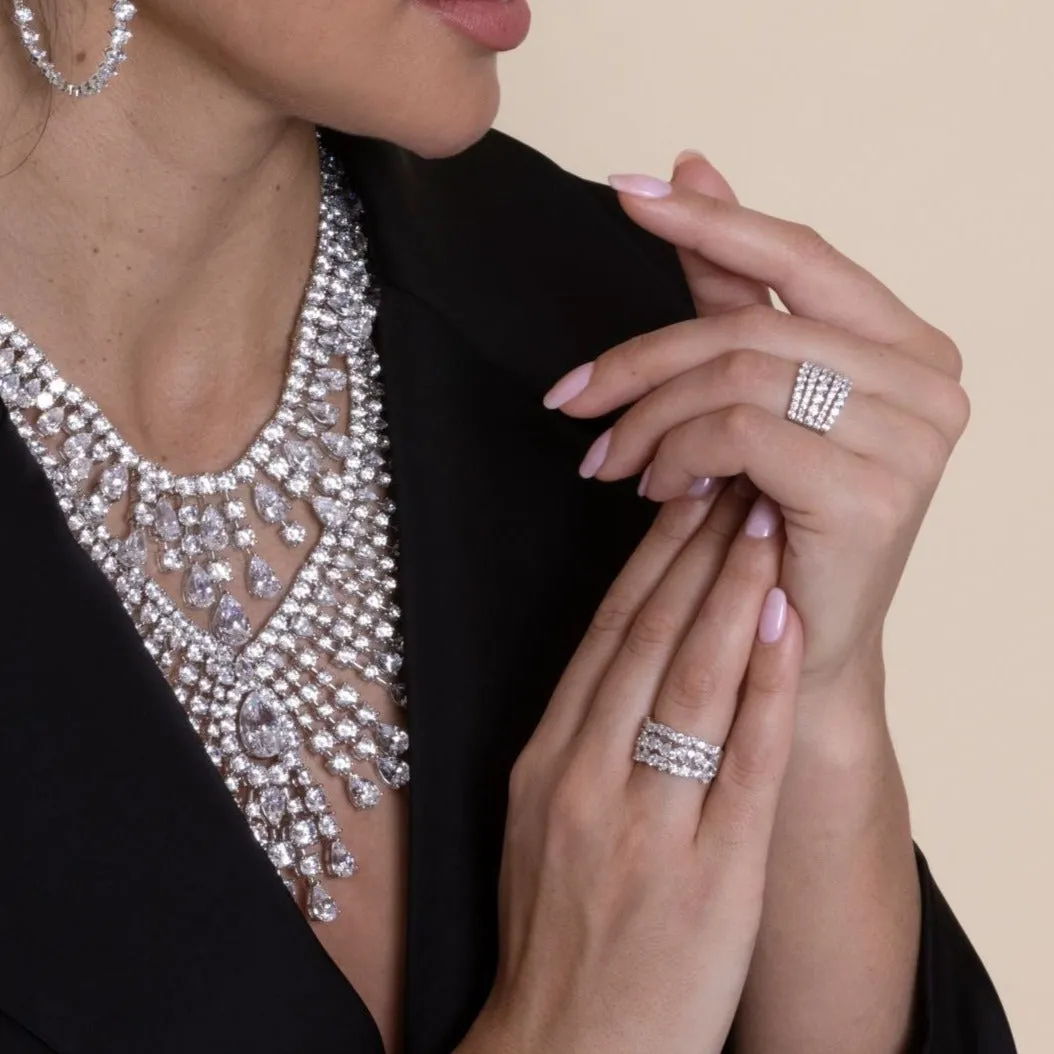 5 O'Clock 3 Carat Cocktail Ring