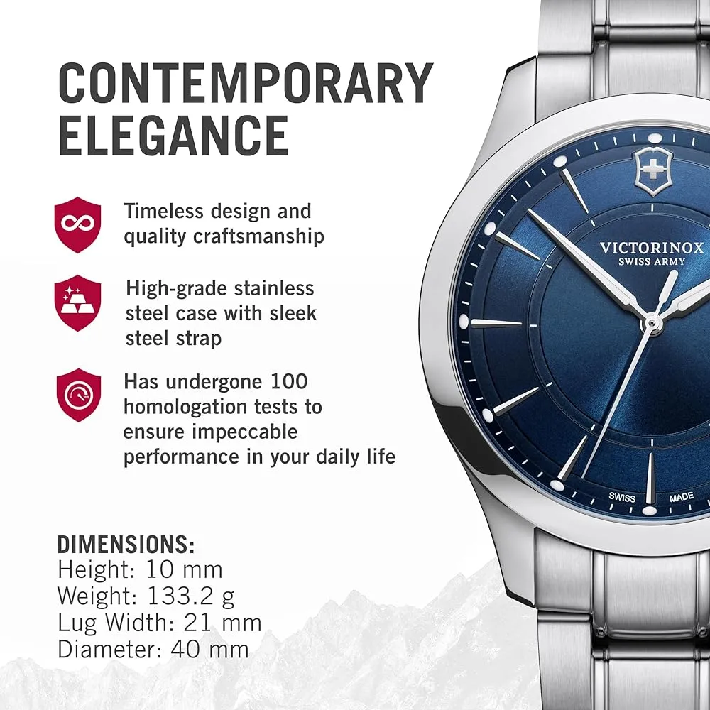 Alliance 40MM Blue Steel Watch