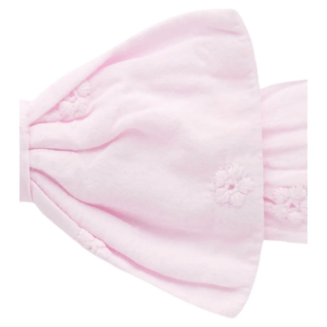 Bow Headband - Frangipani Broderie