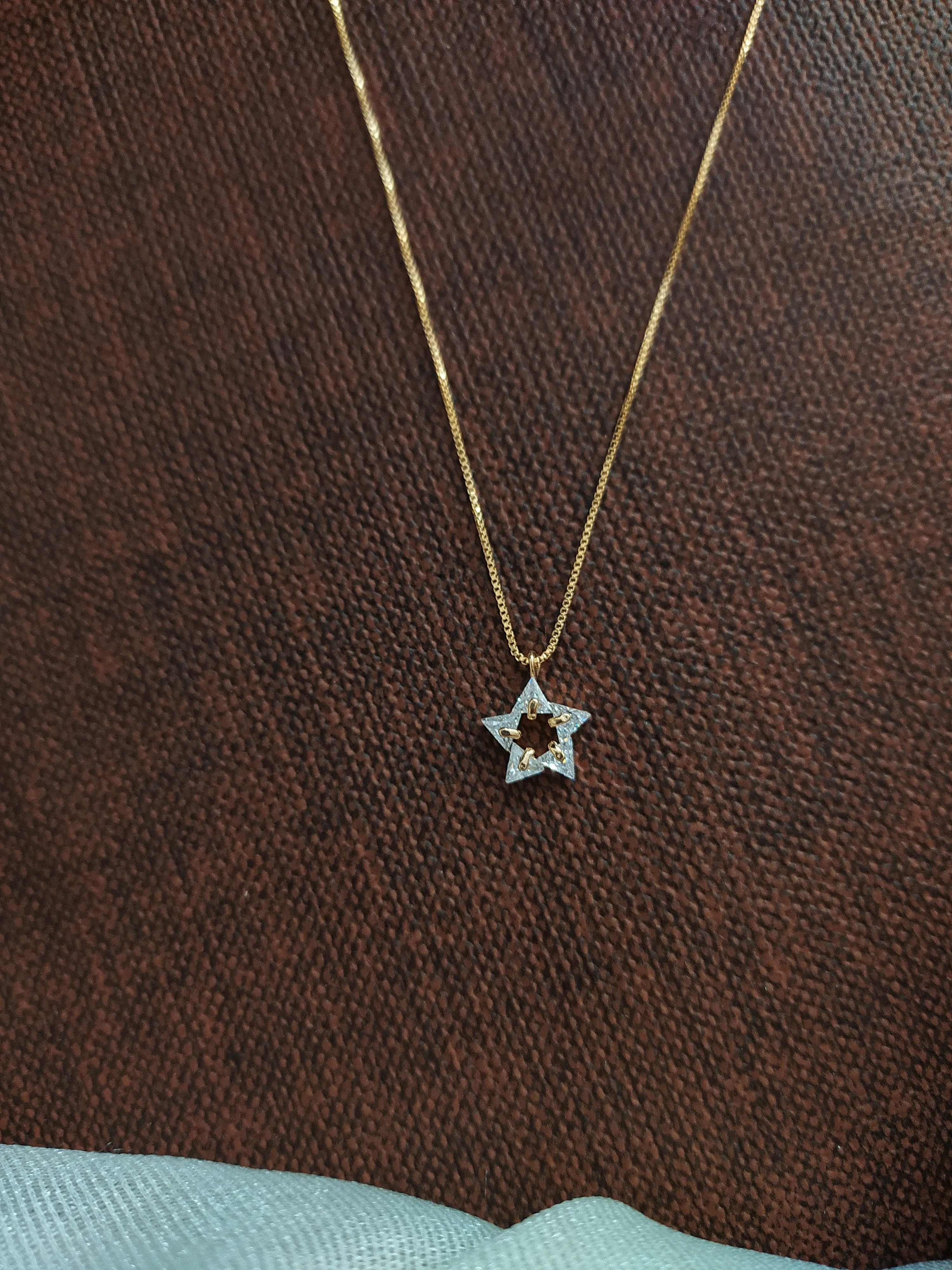 Chain with Star Pendant and Studs
