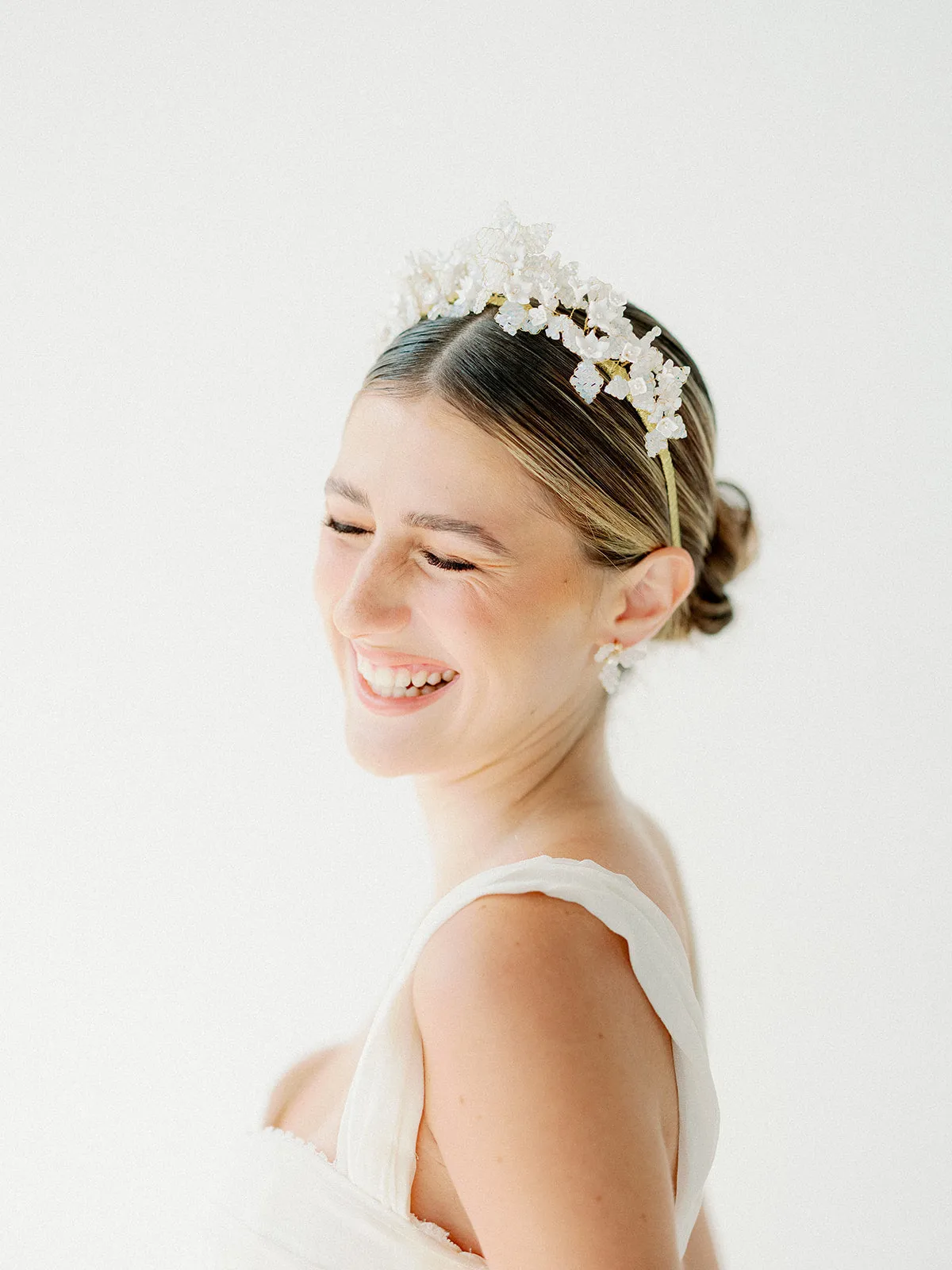 crystal beads headband FLEURETTE - 23004
