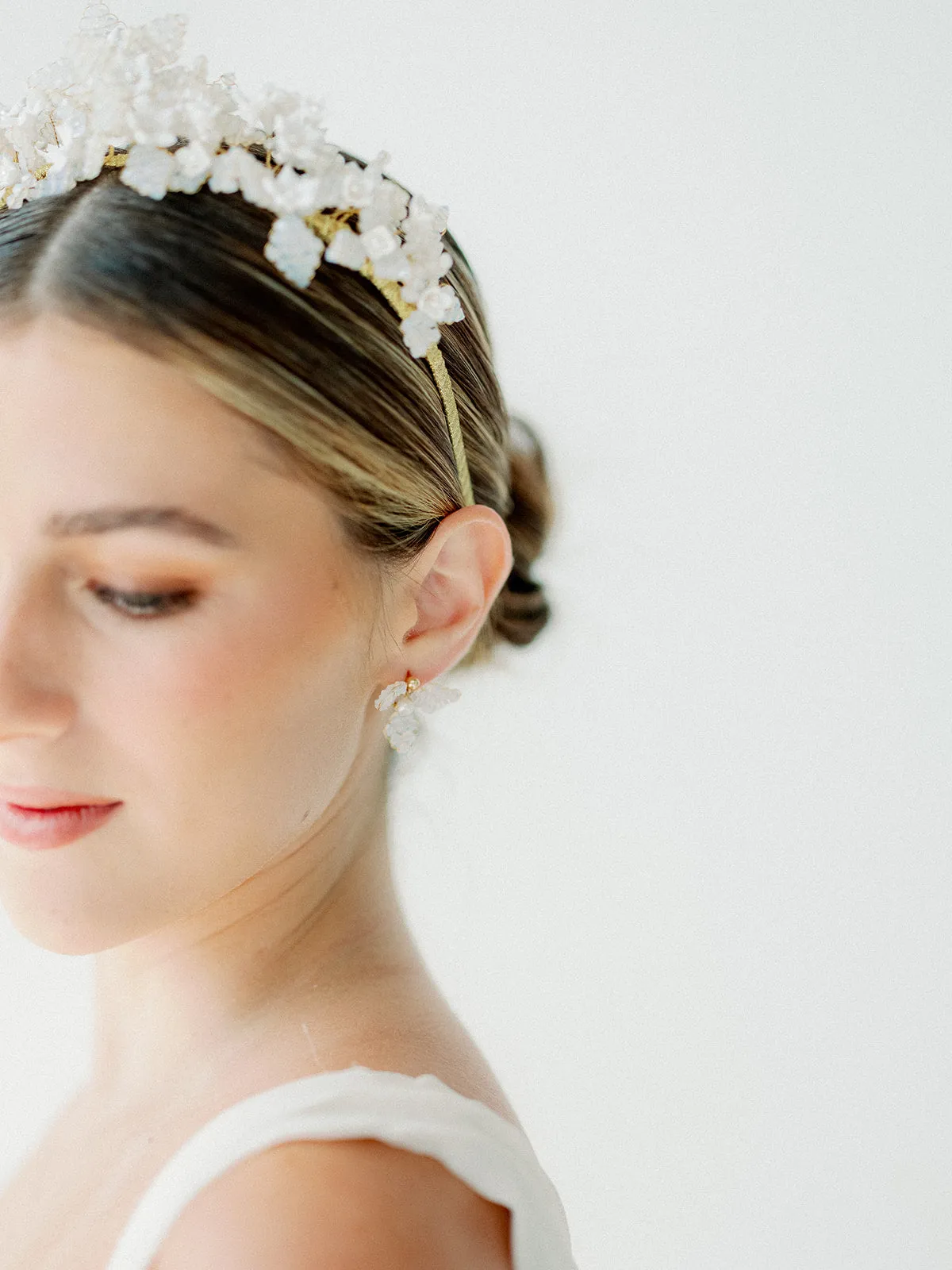 crystal beads headband FLEURETTE - 23004
