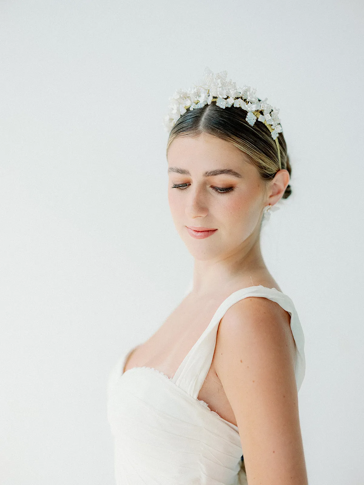 crystal beads headband FLEURETTE - 23004