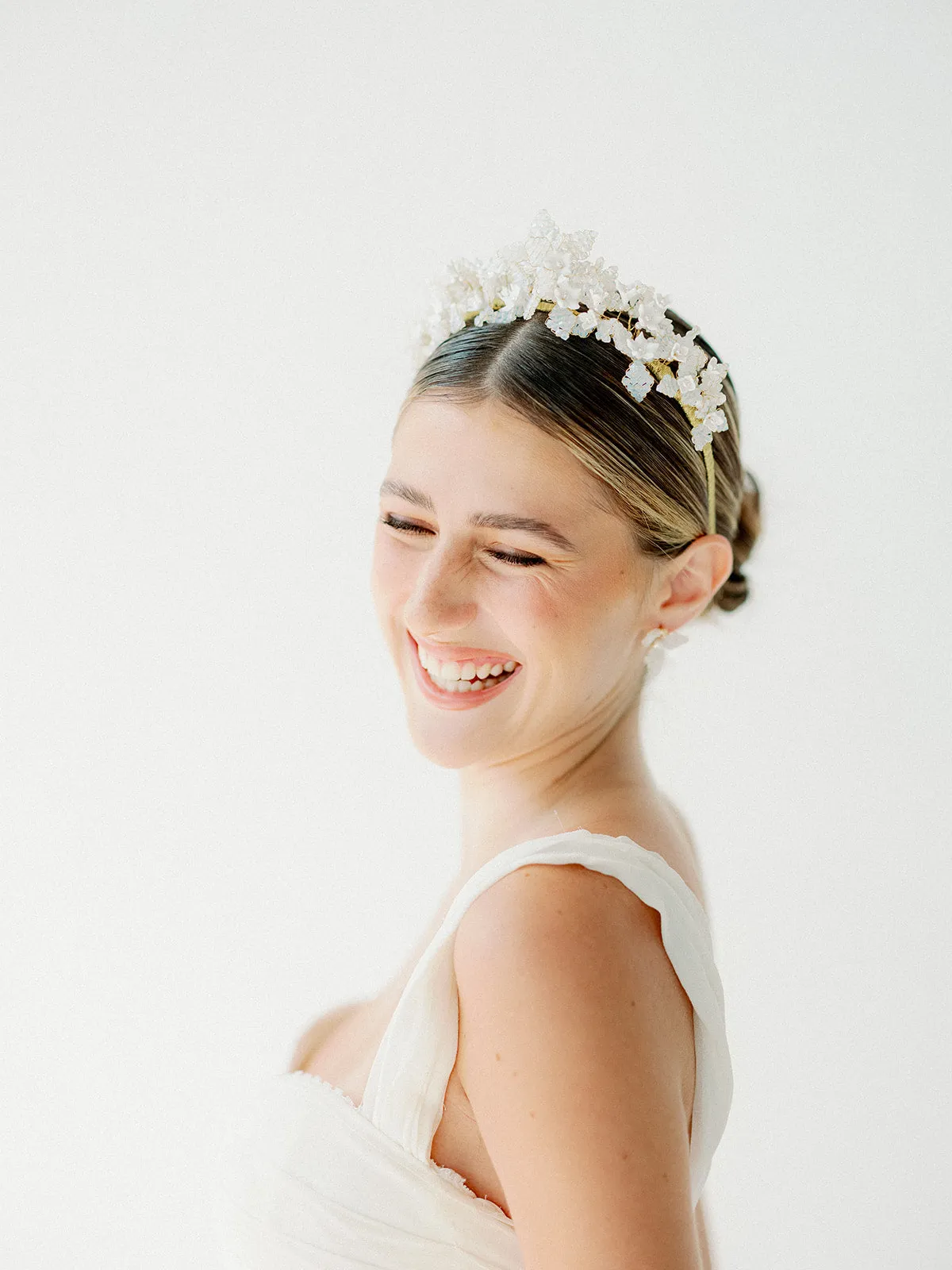 crystal beads headband FLEURETTE - 23004