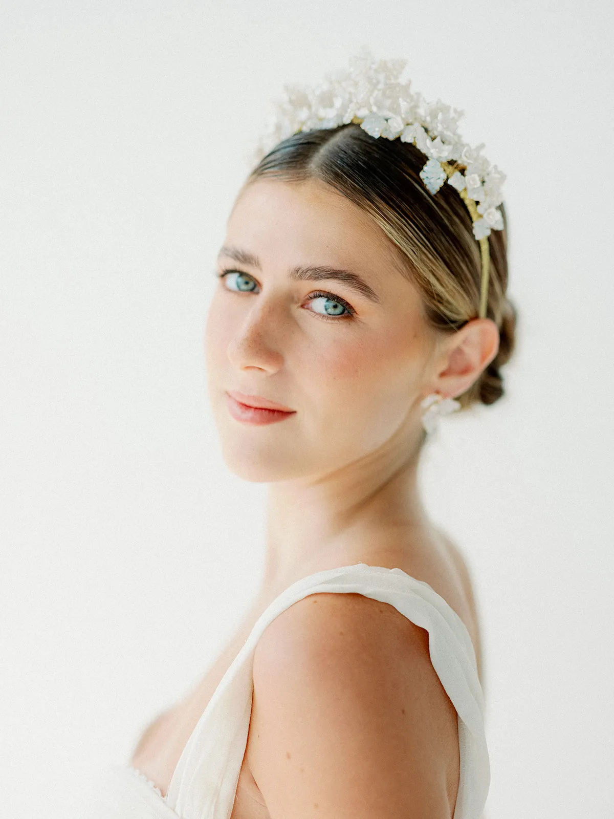 crystal beads headband FLEURETTE - 23004