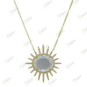 Diamond White Topaz Necklace