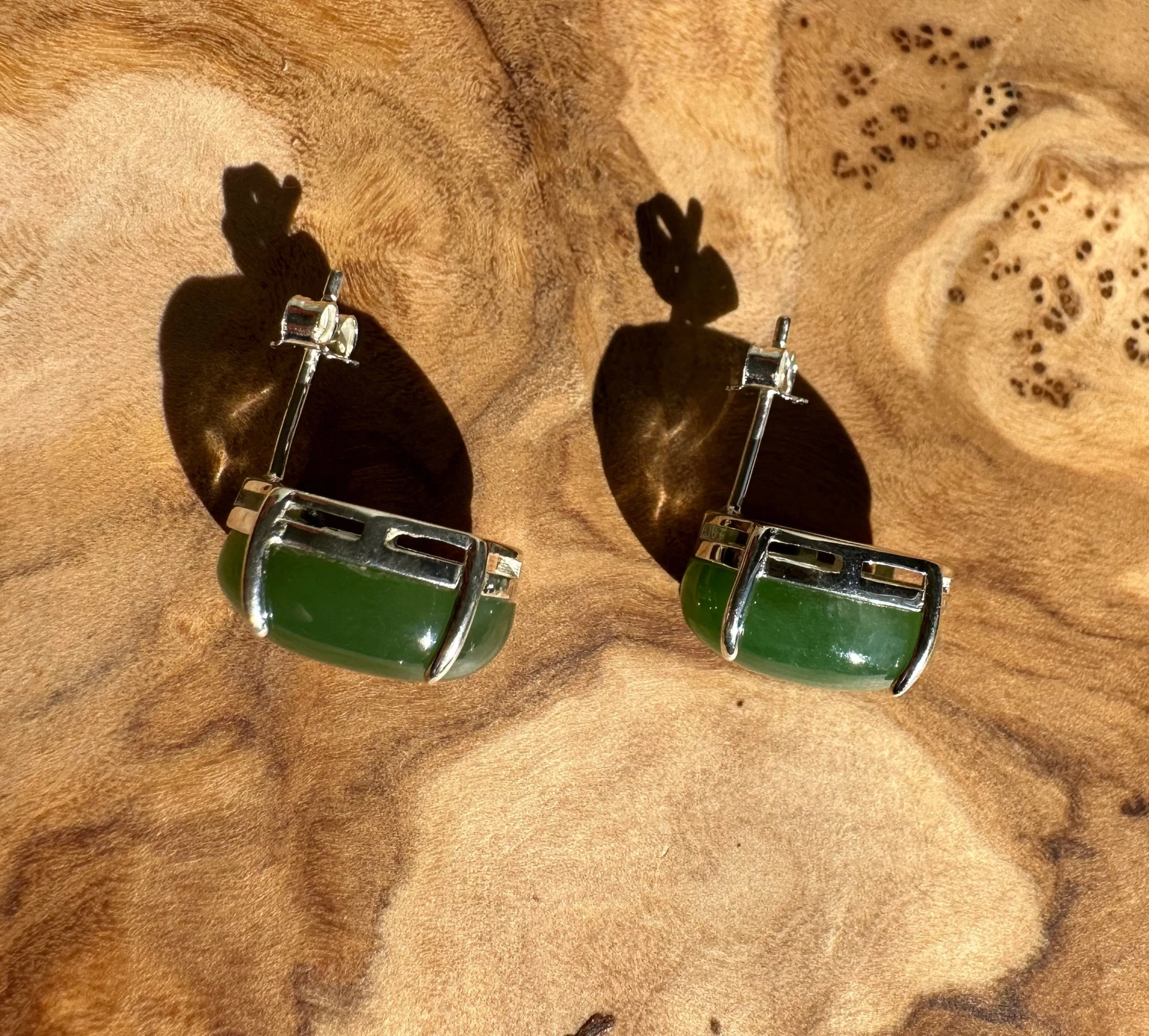 Earrings, Large Oval Studs
