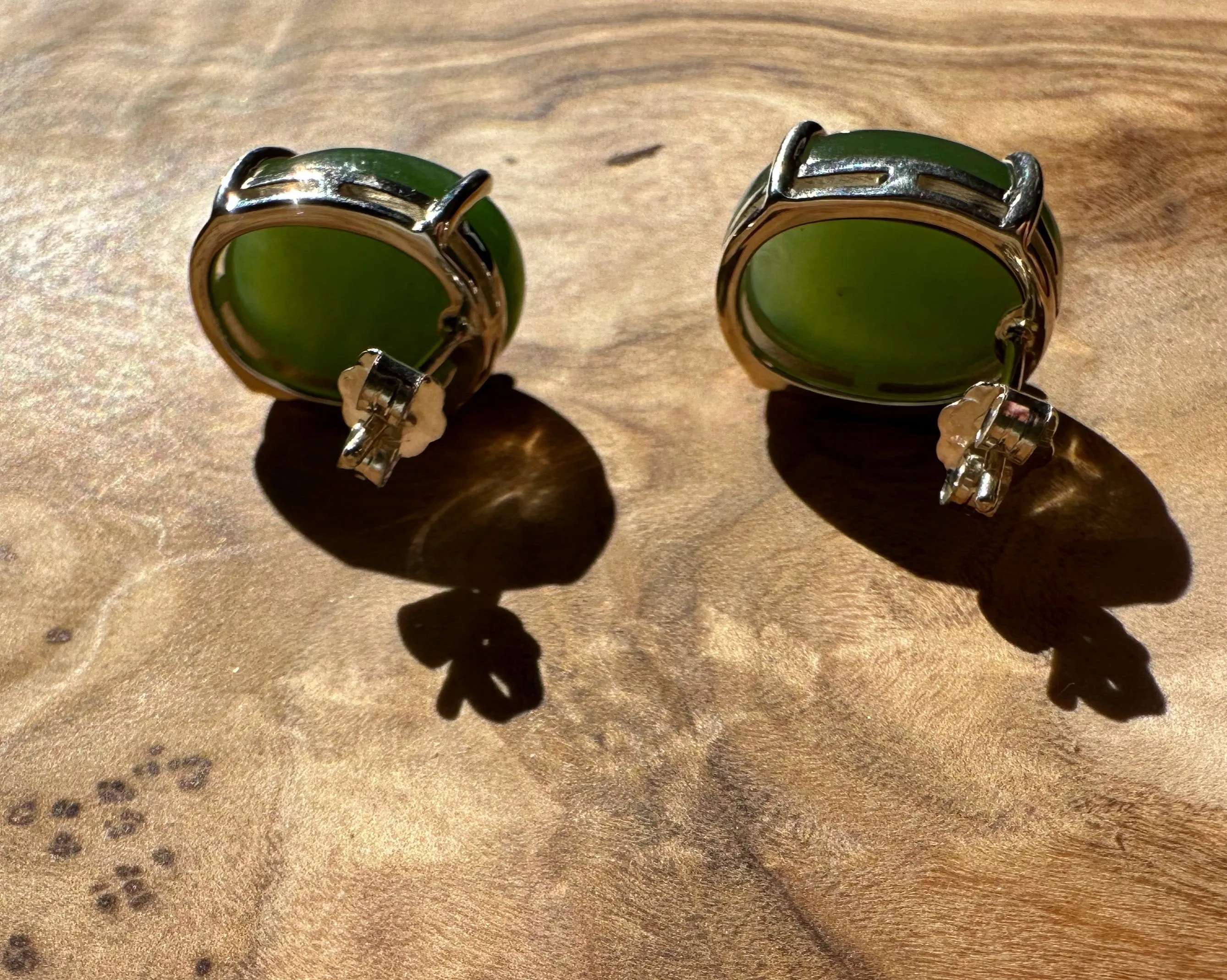 Earrings, Large Oval Studs