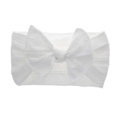 Floral Elastic Headband with Bow