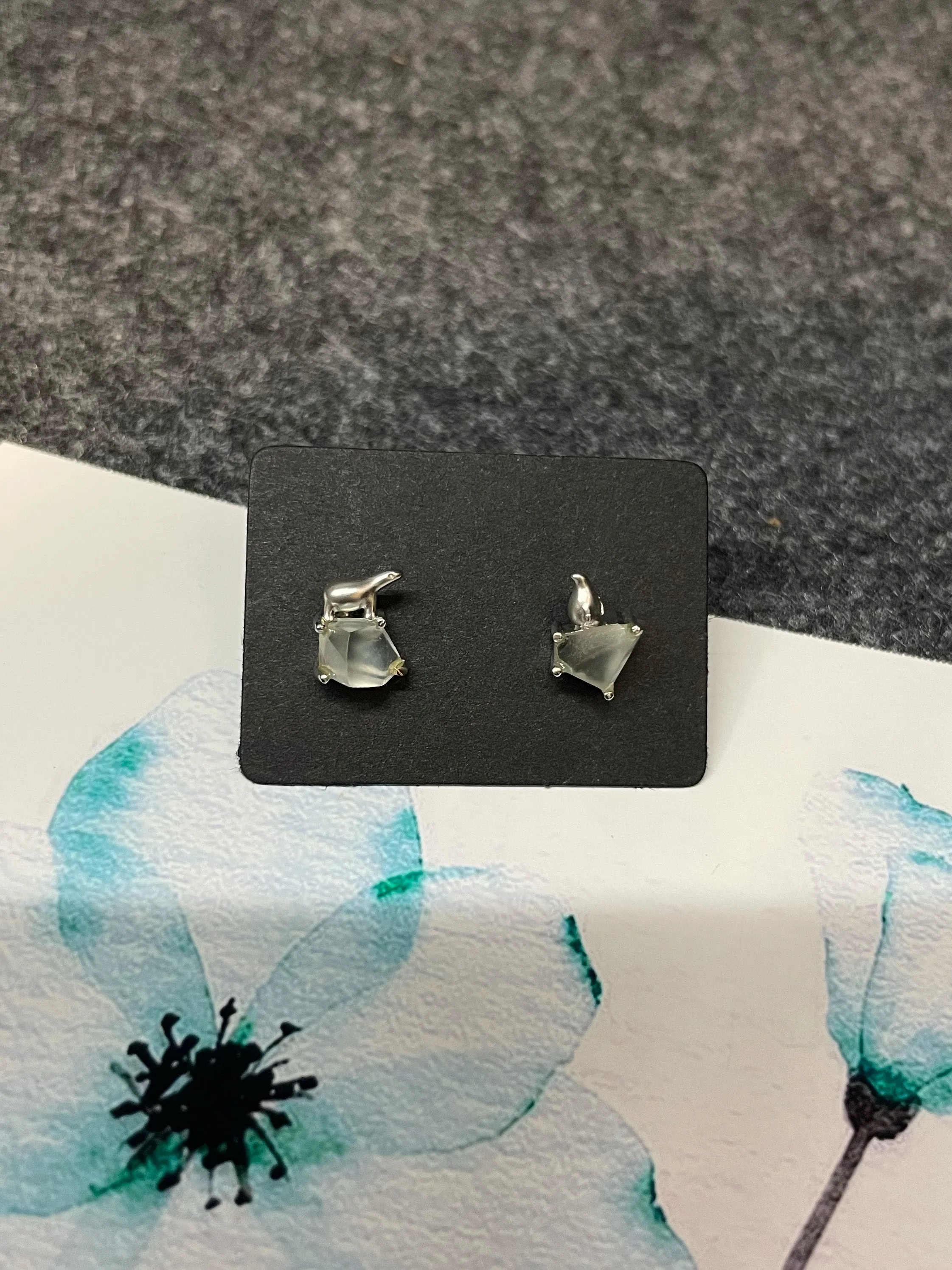Glassy Jade Earrings (NJE084)