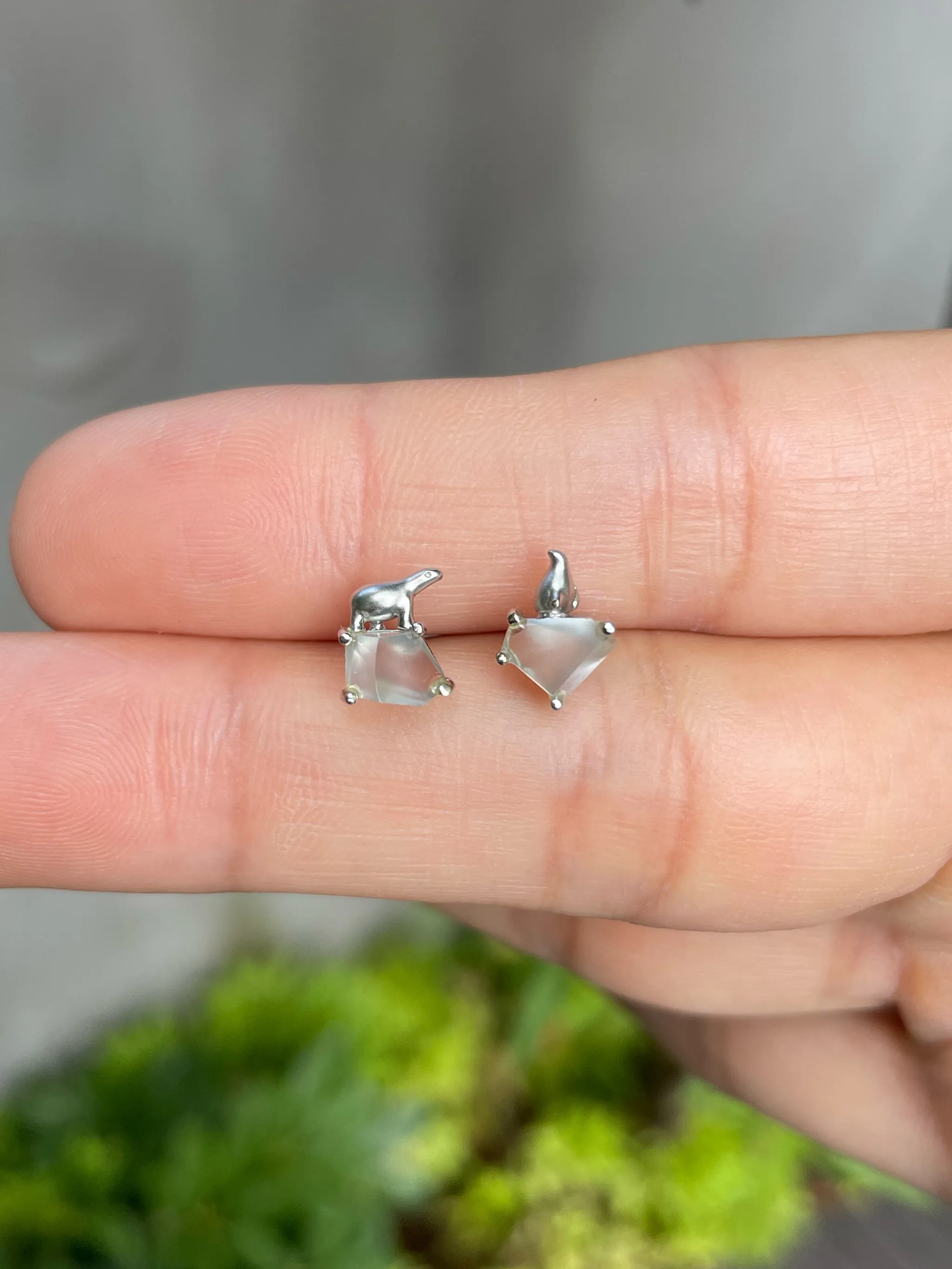 Glassy Jade Earrings (NJE084)
