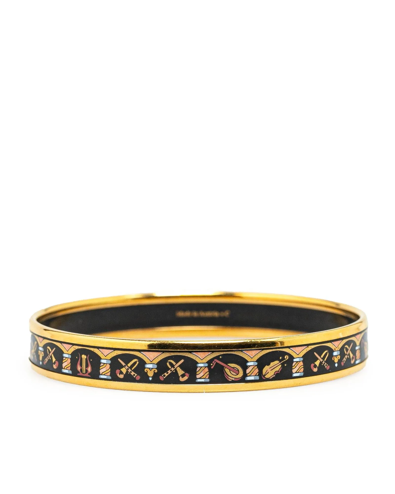 Herms Musical Instruments Bangle Bracelet - Black