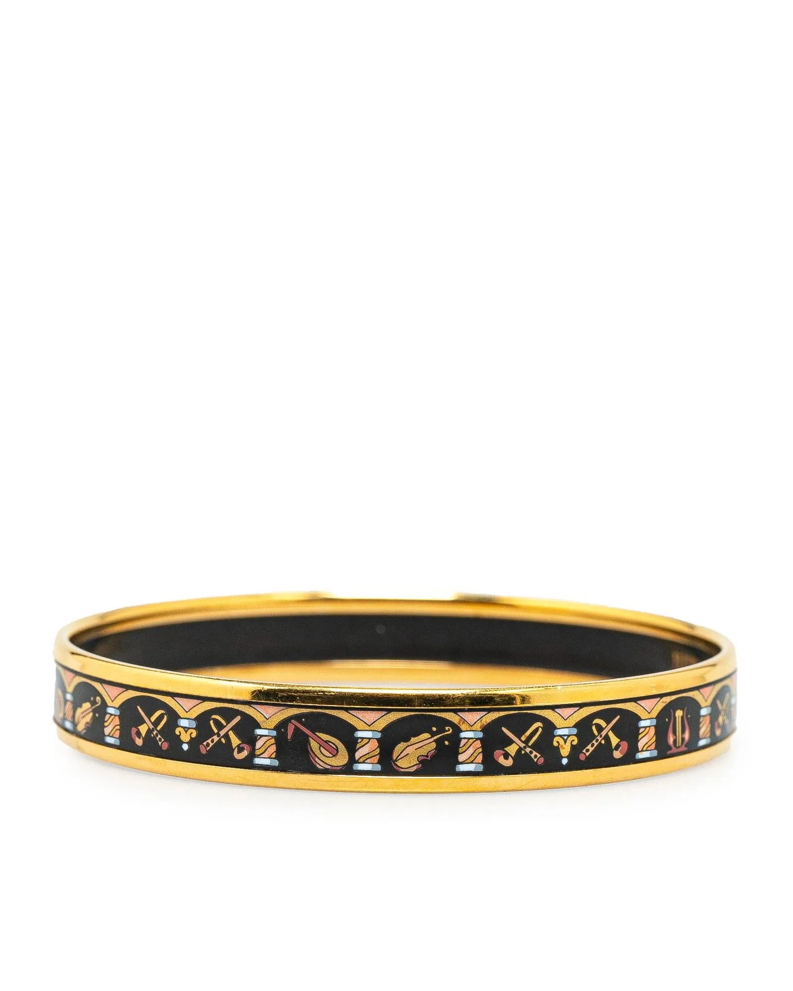 Herms Musical Instruments Bangle Bracelet - Black