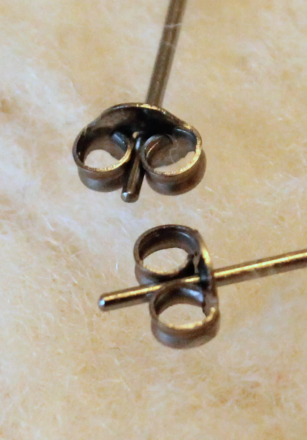 Nephrite Jade Bezel Gemstones, Large (Niobium or Titanium Post Earrings)