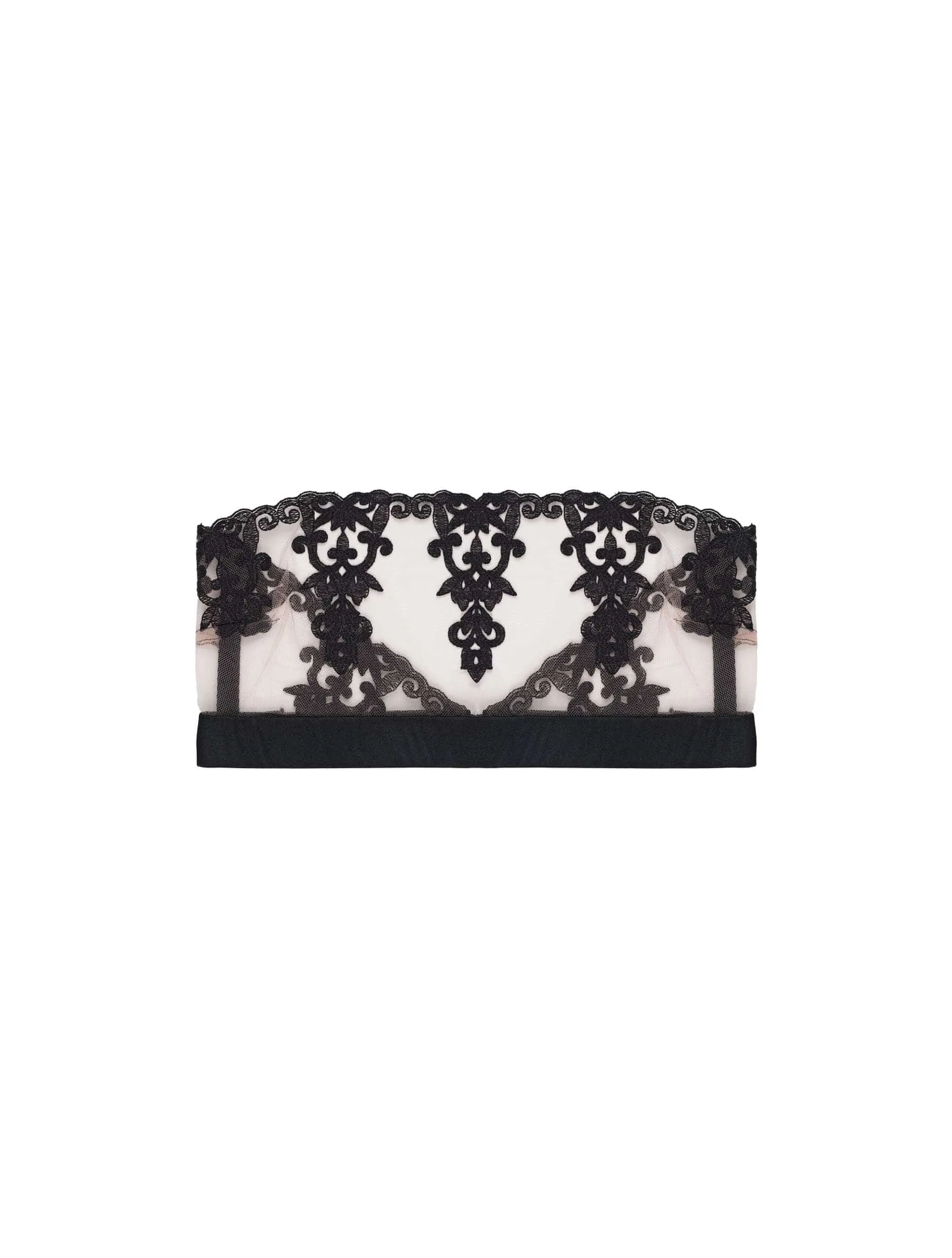 Onyx Strapless Boudoir Bra