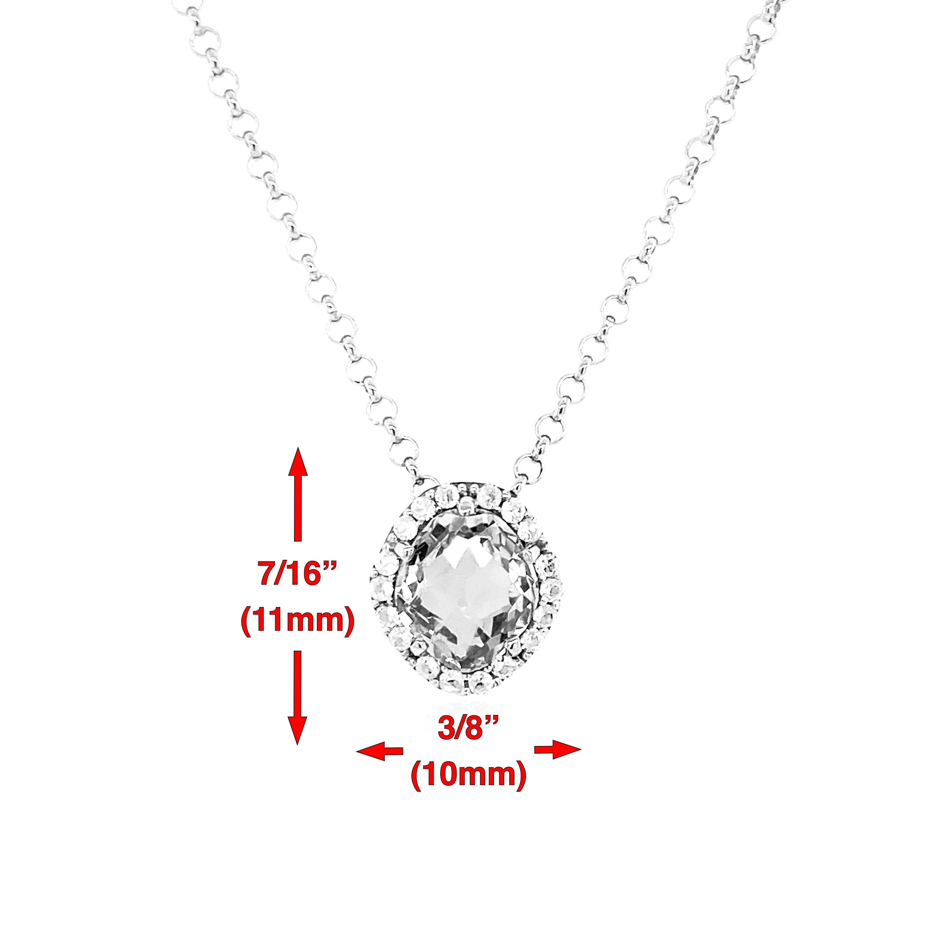 PANORAMA Necklace (1260) - Blue Chalcedony / SS