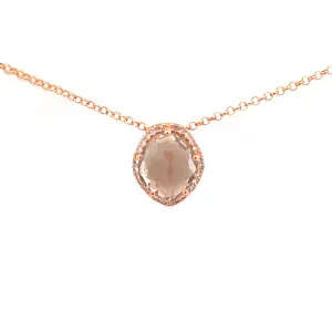 PANORAMA Necklace (1260) - Smoky Quartz/ RG