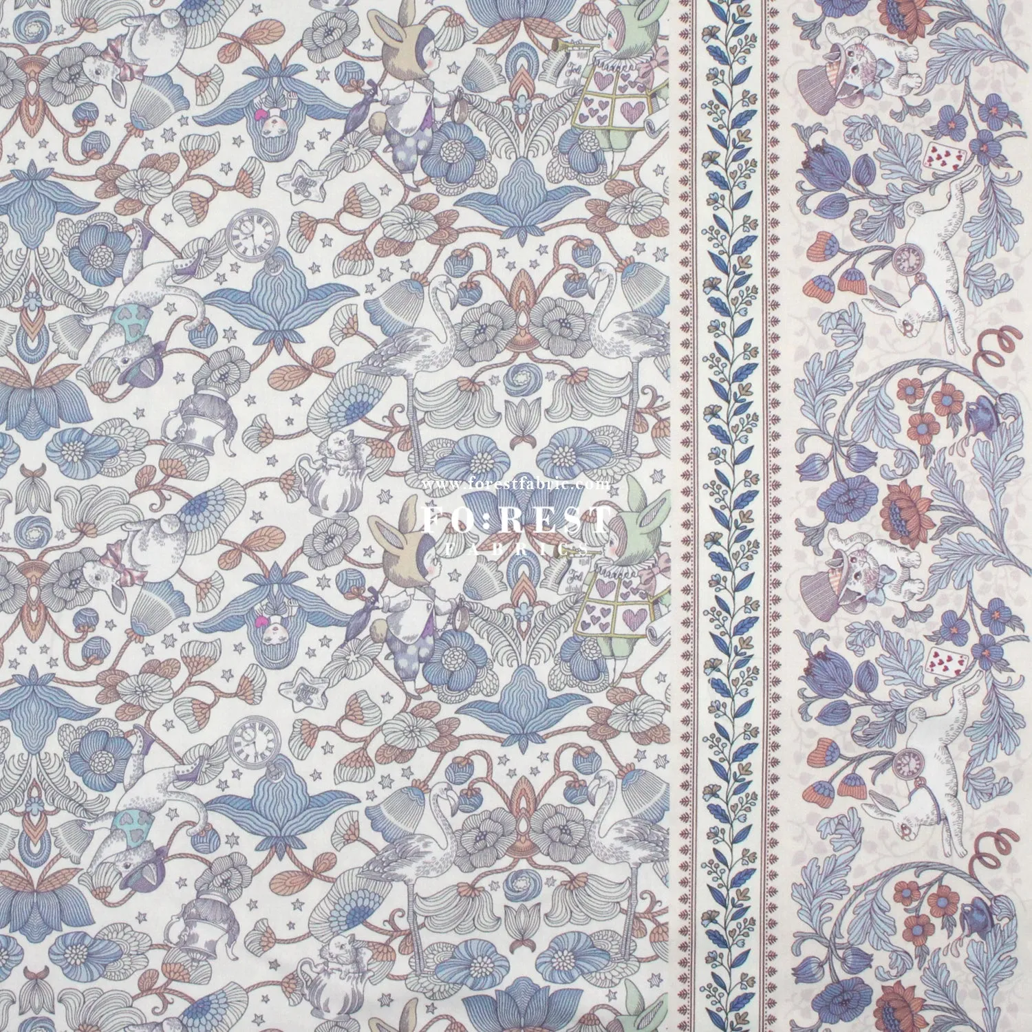Satin Super Cotton - JoliFleur Poisonberry Thief fabric Milky