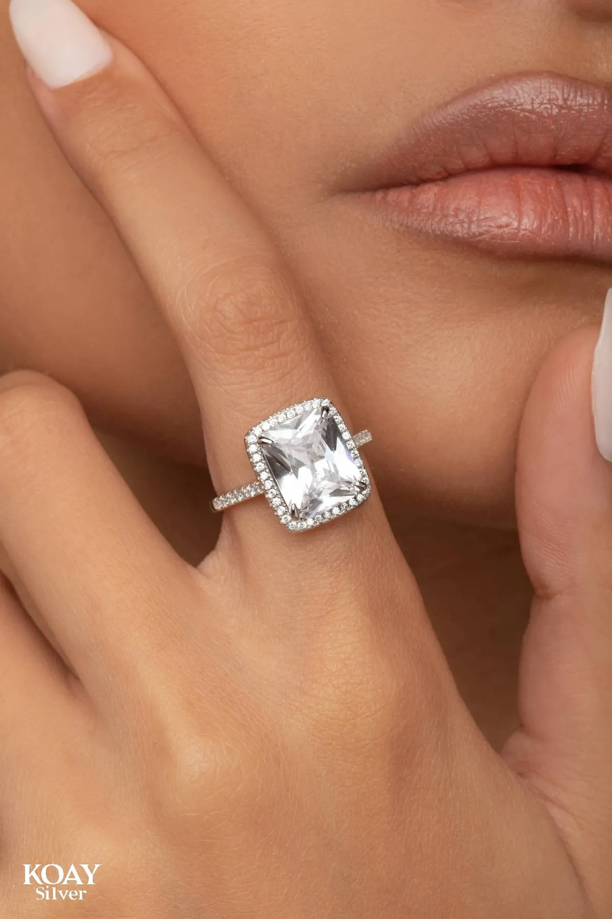 Square Zircon 02 Ring