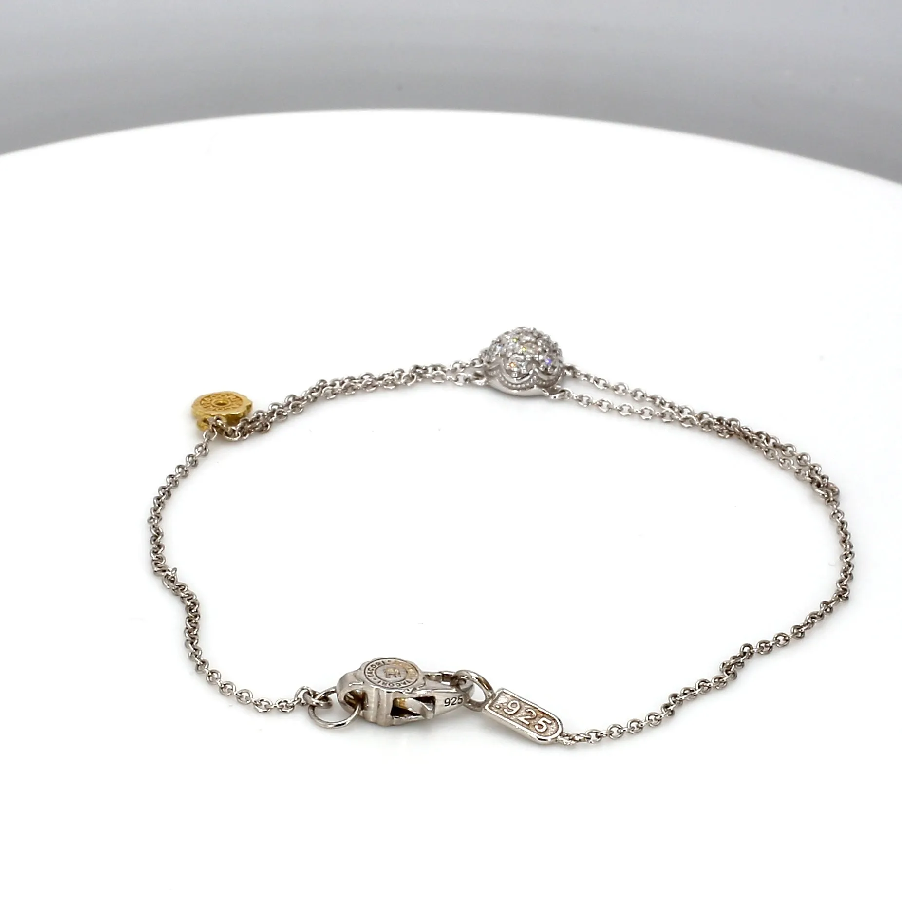 TACORI Diamond-Cluster Chain Diamond Bracelet