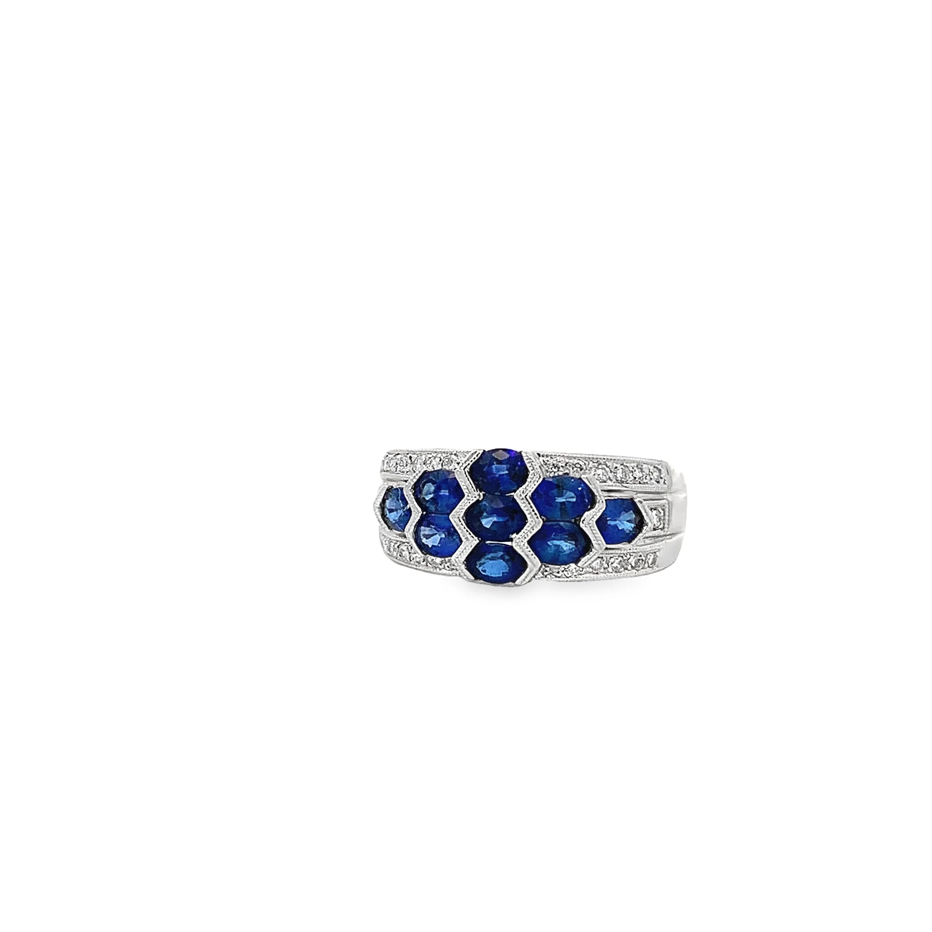 Vintage Sapphire and Diamond Cocktail Ring