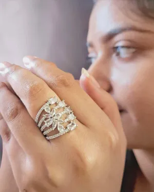 Zevarly Abhilasha Fashionable Cocktail Ring